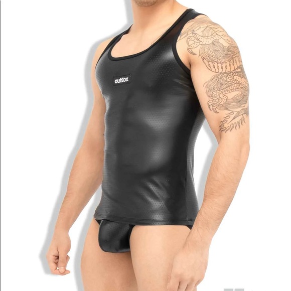 Outtox (maskulo)Black Tank Top.TP140-90-L - Picture 2 of 5